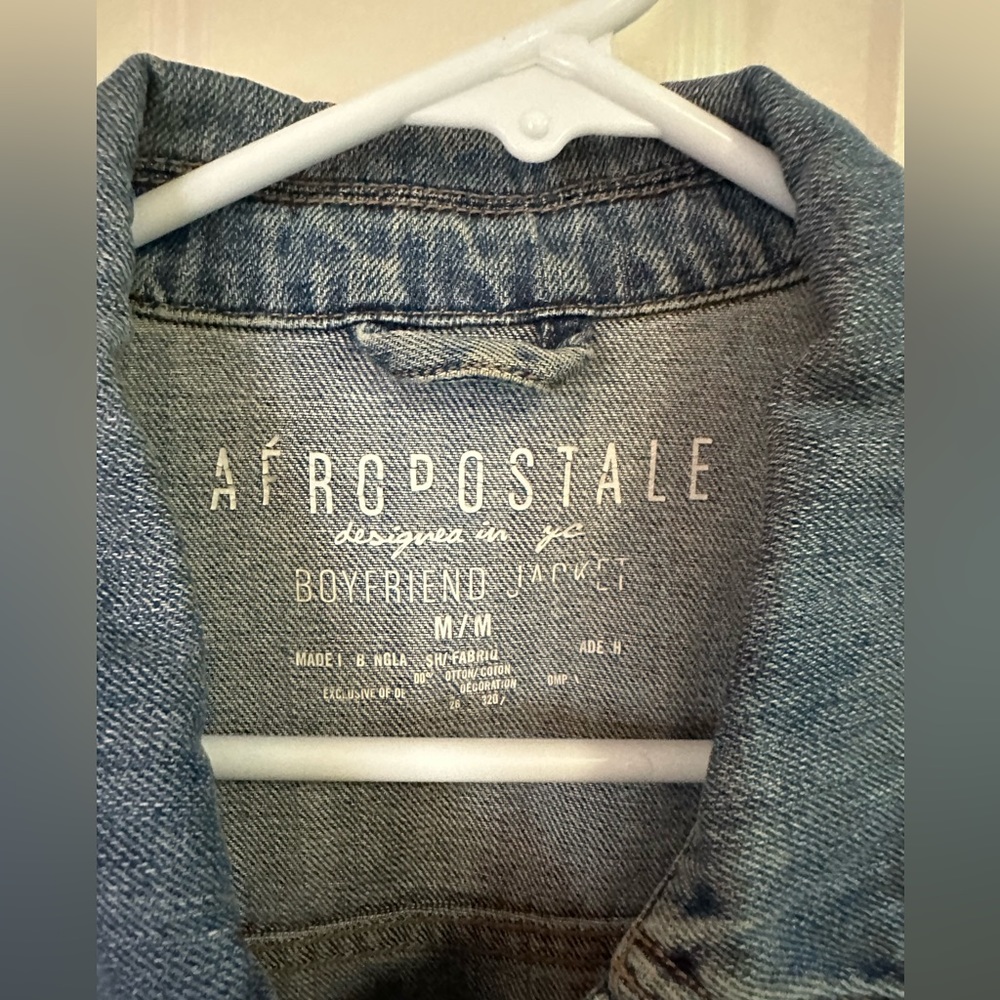 AEROPOSTALE Boyfriend Jacket Stretchy Denim Cotton